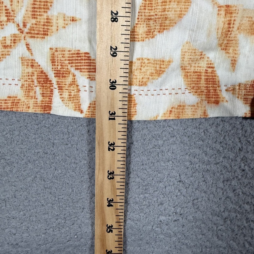 Tommy Bahama Shirt Mens XL Orange Floral Hawaiian 100% Silk Casual‎ Preppy Loose - Picture 6 of 11